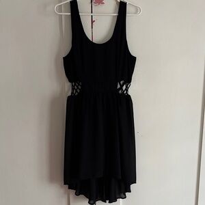 Lush Black High Low Sleeveless Dress